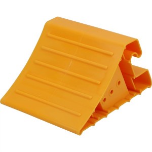 Super Wheel Chock Heavy Duty Yellow Rugged Plastic