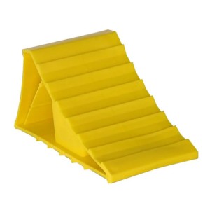 Calço de roda padrão de plástico amarelo resistente #XS00003