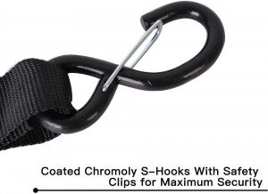 Xstrap 3,000LBS 8FT Cambuckle Tie Down Set with S Hook