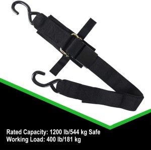 1200LBS 2″x13FT Marine Boat Trailer Strap with Hooks #XS16038