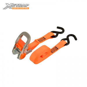 Xstrap 3,000LBS 1-1/16″x12FT Ratchet Tie Down with S hooks