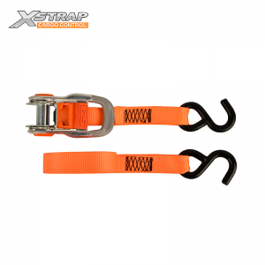 Xstrap 3,000LBS 1-1/16″x12FT Ratchet Tie Down with S hooks