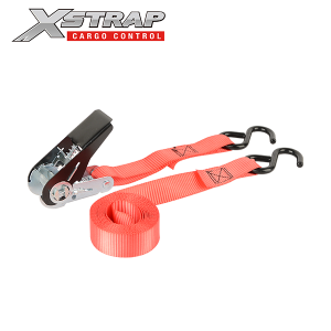 Xstrap 900LBS 1″ 10FT Ratchet Tie Down Straps with Hooks