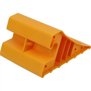 Calço de roda super resistente, amarelo, plástico robusto # XS00016