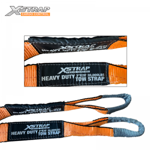 30,000LBS 3″x20FT Heavy Duty Tow Strap With Cordura Eyes