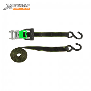 Xstrap 3,000LBS 1″x15FT Ratchet Tie Down Strap with Hooks