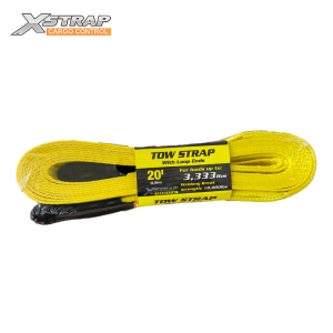 Sangle de remorquage robuste 10 000 LBS 2″x20FT avec yeux Cordura #XS41104