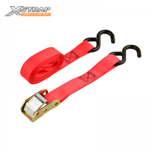 Xstrap 1inch 10ft Cam Buckle Ratchet Tie Down Straps with Hooks